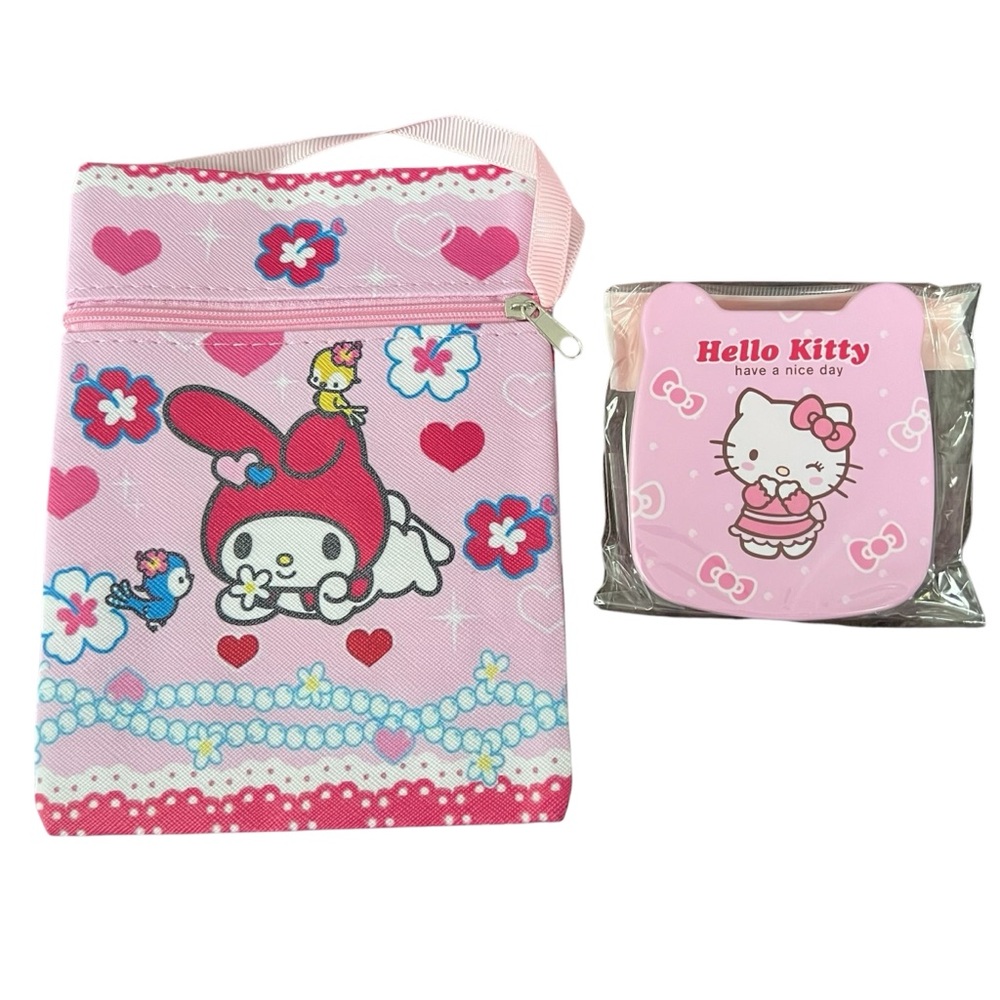 Hello Kitty Crossbody & Mirror Compact With Comb